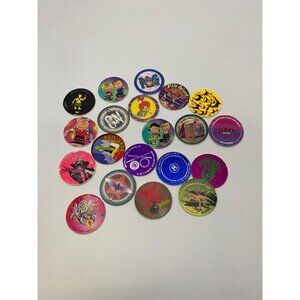 90s Pogs/ Slammer Jammers Mixed Lot of 20- Bag 4